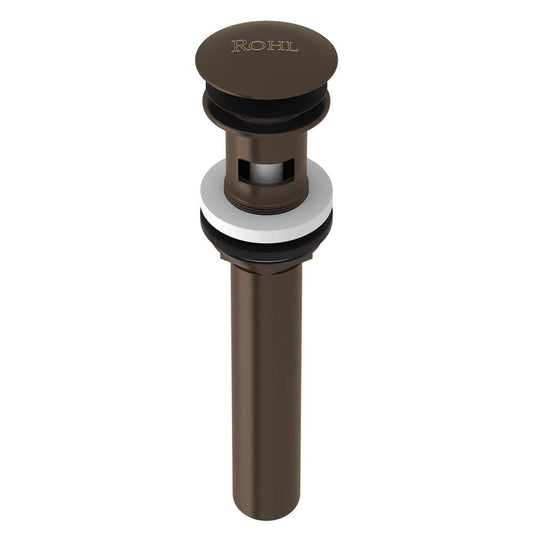 ROHL 5447TCB Push Drain With Overflow In Tuscan Brass