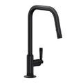 ROHL MB7956LMMB Graceline Pull-Down Kitchen Faucet With U-Spout In Matte Black
