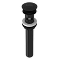 ROHL 5447MB Push Drain With Overflow In Matte Black