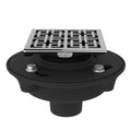 ROHL SDCI2-3142APC Cast Iron 2" No Hub Drain Kit With 3142 Weave Decorative Cover In Polished Chrome