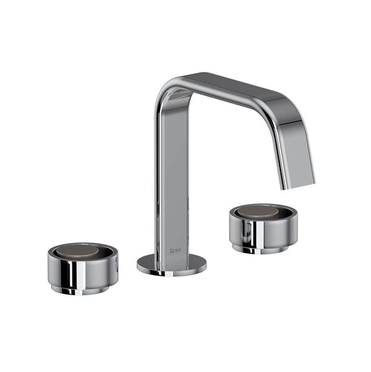 ROHL EC09D3IWPCN Eclissi Widespread Lavatory Faucet With U-Spout In Polished Chrome/Satin Nickel