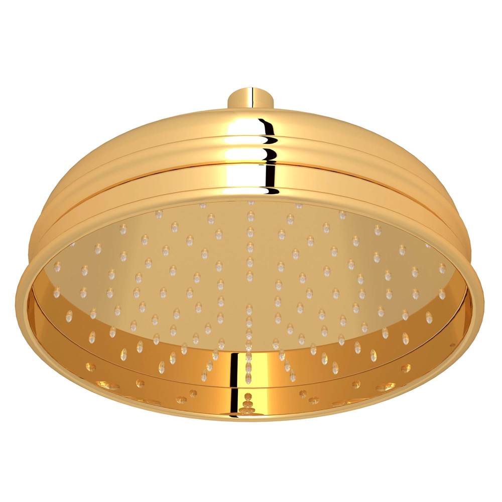 ROHL 1037/8ULB 9" Rain Showerhead In Unlacquered Brass