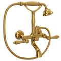 ROHL A1401LMULB Exposed Wall Mount Tub Filler In Unlacquered Brass