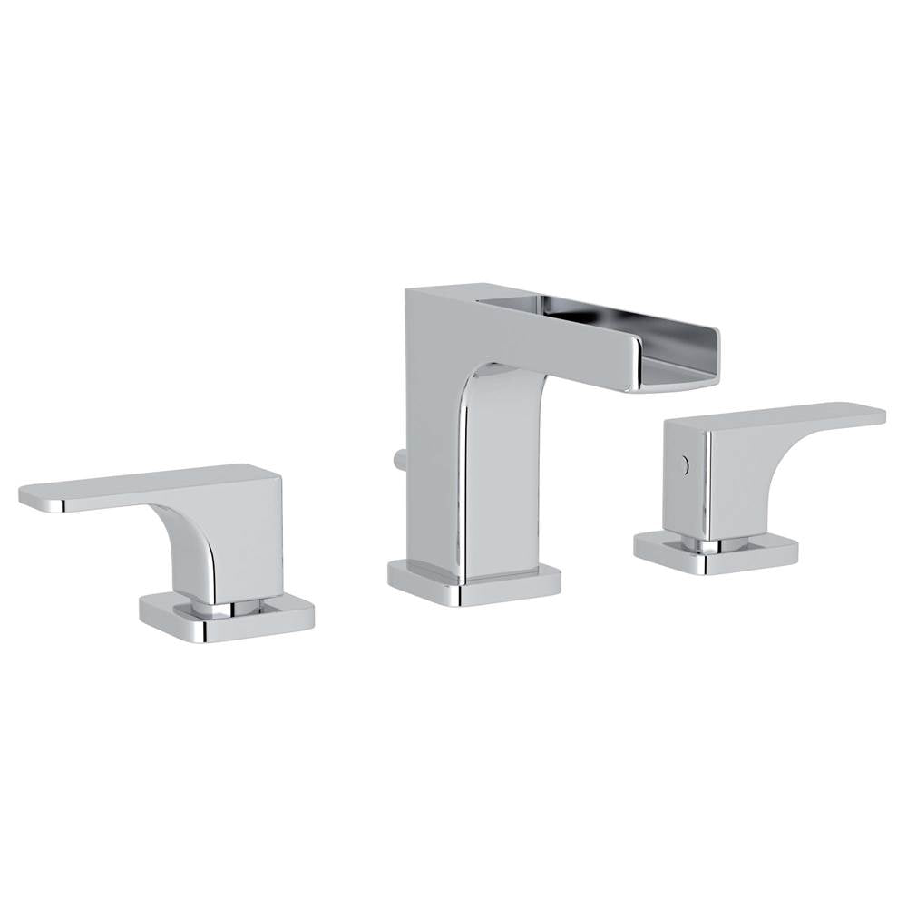 ROHL CUC102L-APC-2 Quartile Widespread Lavatory Faucet With Trough In Polished Chrome
