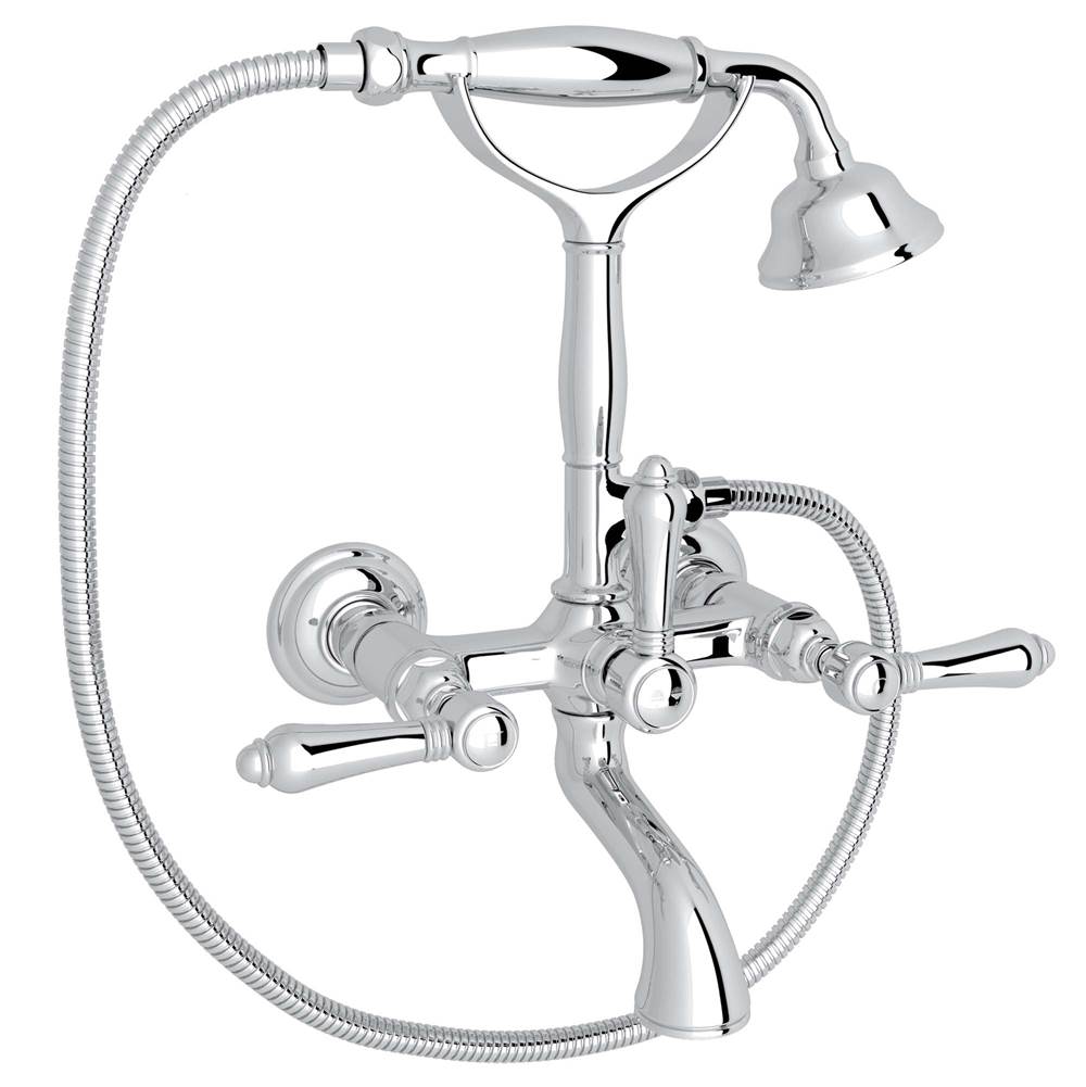 ROHL A1401LMAPC Exposed Wall Mount Tub Filler In Polished Chrome
