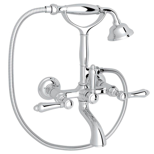 ROHL A1401LMAPC Exposed Wall Mount Tub Filler In Polished Chrome