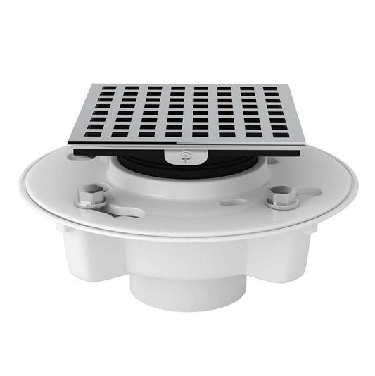 ROHL SDPVC2/3-3143APC PVC 2" X 3" Drain Kit With 3143 Matrix Decorative Cover In Polished Chrome