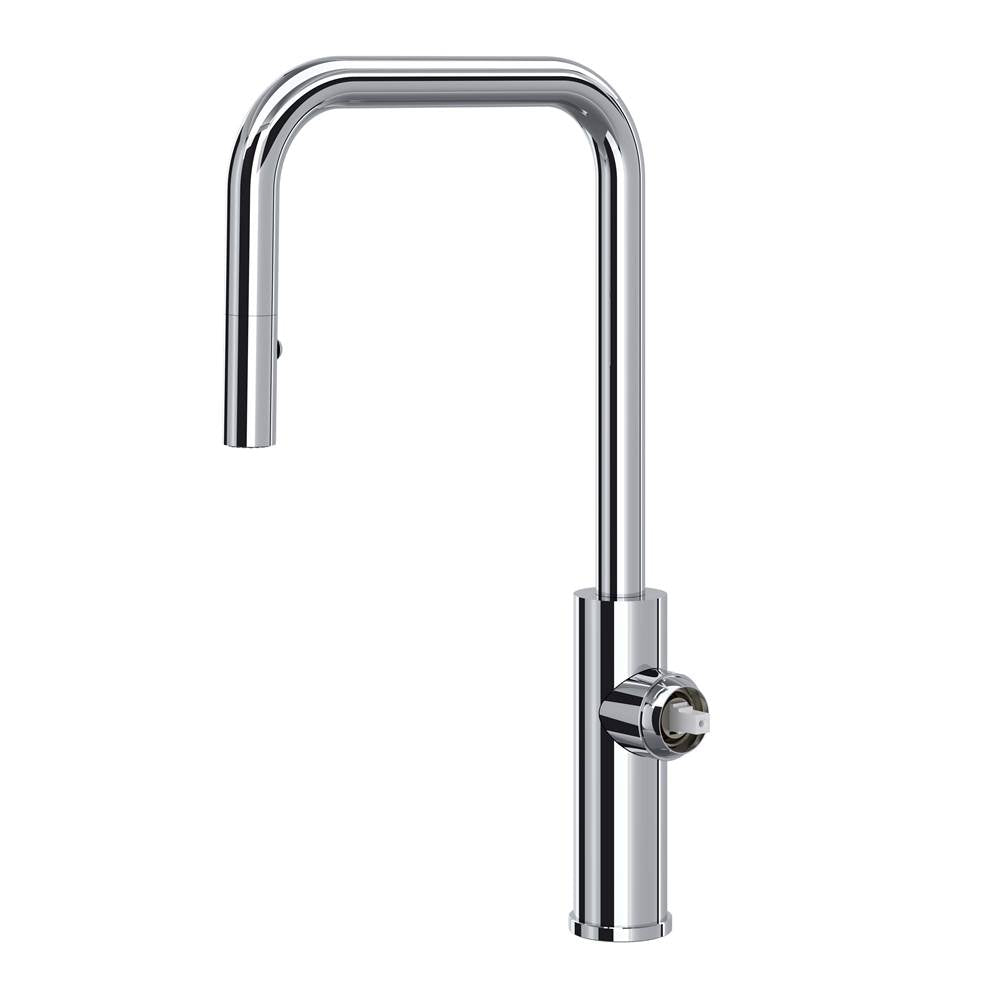 ROHL EC56D1APC Eclissi Pull-Down Kitchen Faucet With U-Spout - Less Handle In Polished Chrome