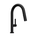ROHL TE65D1LMMB Tenerife Pull-Down Bar/Food Prep Kitchen Faucet With C-Spout In Matte Black
