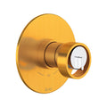 ROHL TEC44W1IWSGC Eclissi 1/2" Therm & Pressure Balance Trim with 2 Functions (No Share) In Satin Gold/Polished Chrome