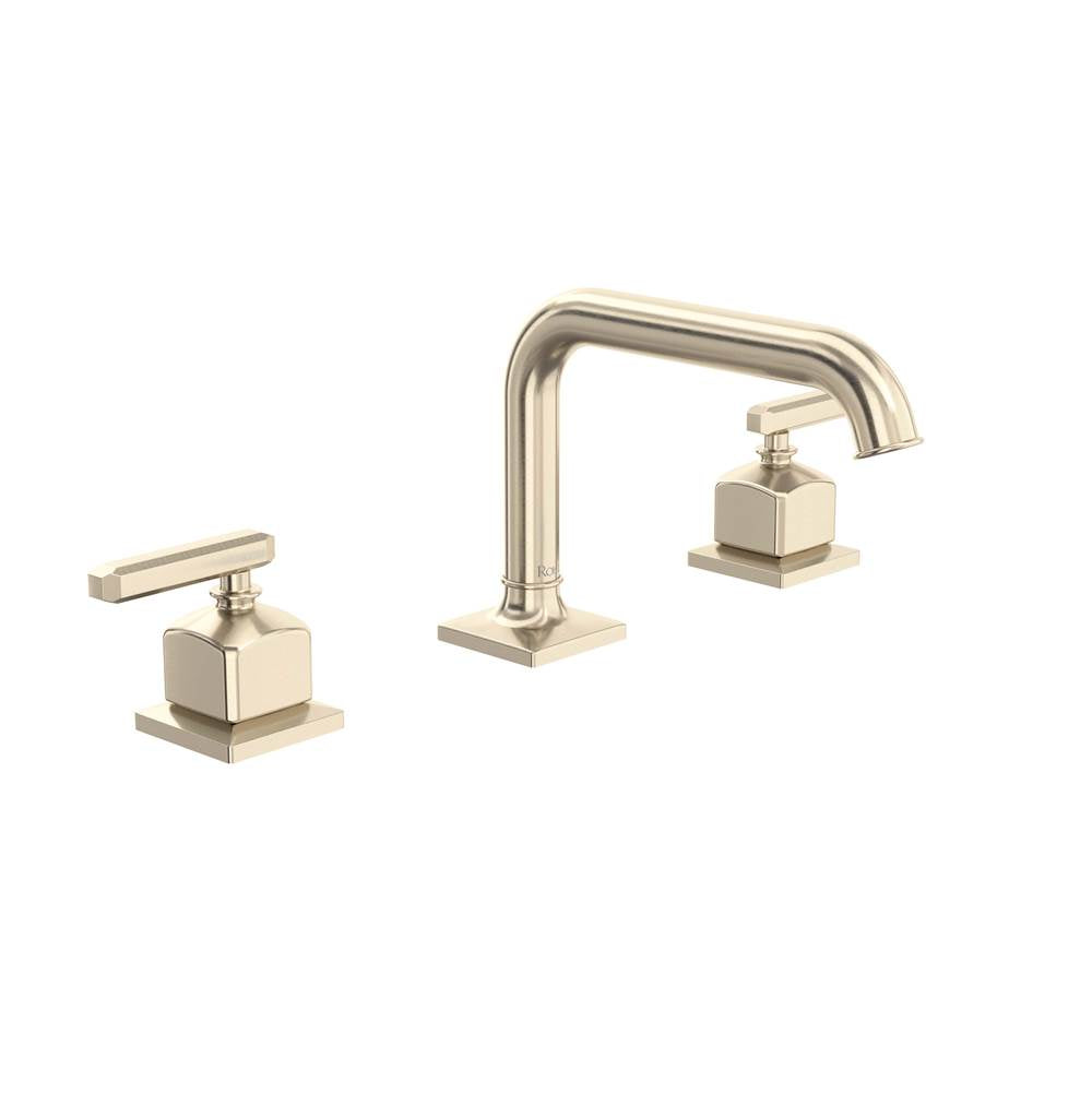 ROHL AP09D3LMSTN Apothecary Widespread Lavatory Faucet With U-Spout In Satin Nickel