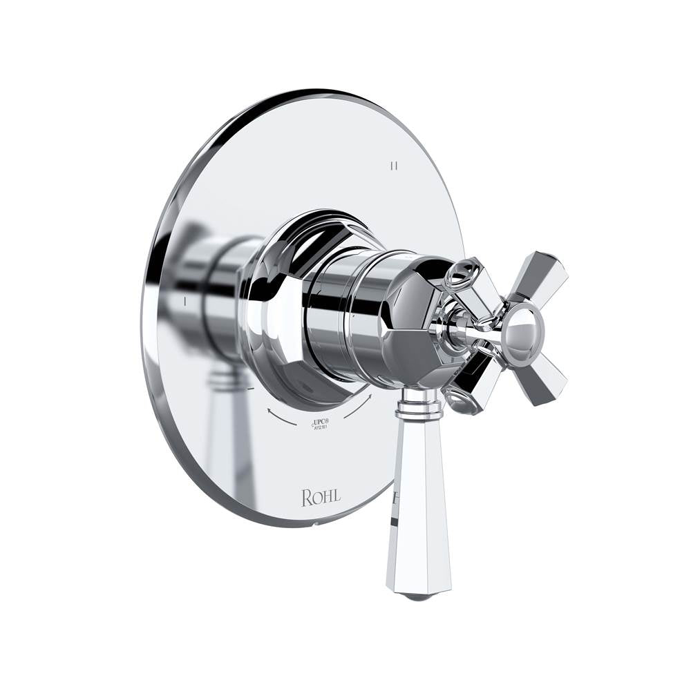 ROHL TTN47W1LMAPC 1/2" Therm & Pressure Balance Trim with 3 Functions (No Share) In Polished Chrome