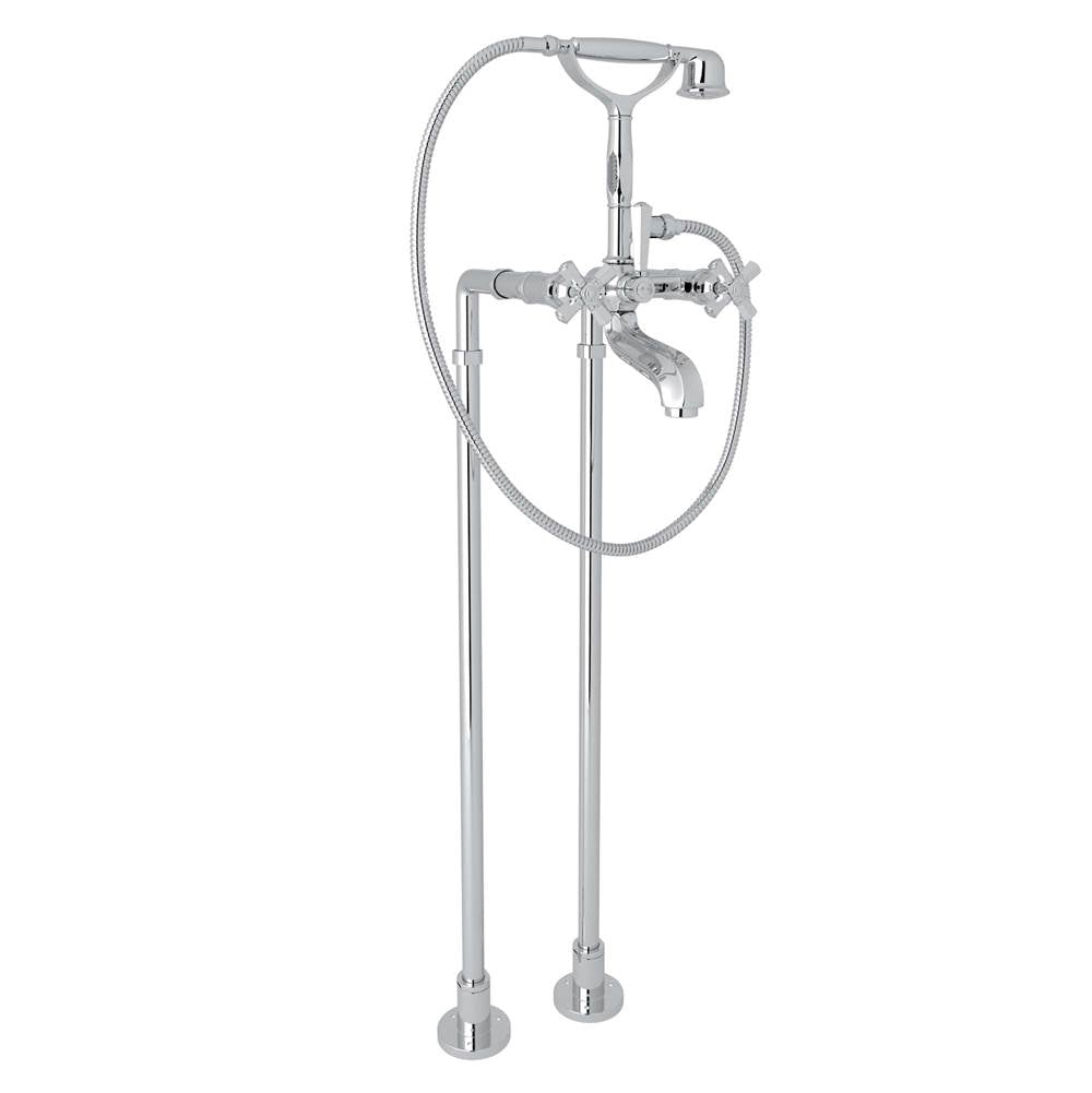 ROHL AKIT1901NXMAPC Palladian Floor Mount Tub Filler In Polished Chrome