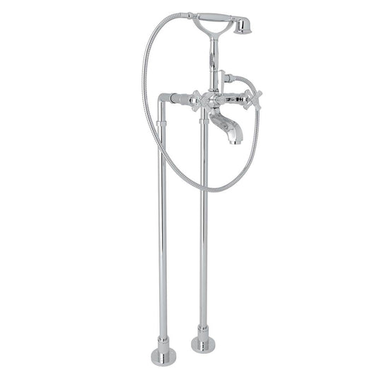 ROHL AKIT1901NXMAPC Palladian Floor Mount Tub Filler In Polished Chrome