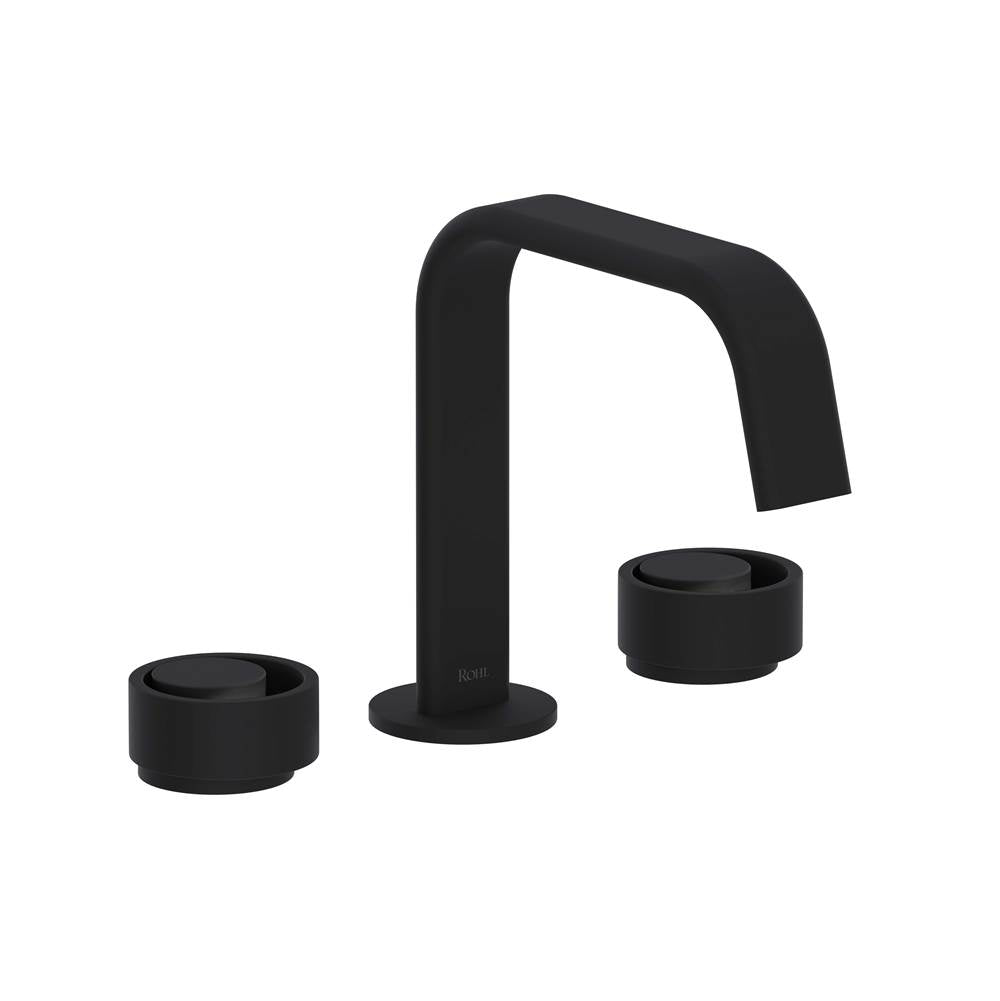 ROHL EC09D3IWMB Eclissi Widespread Lavatory Faucet With U-Spout In Matte Black