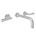 ROHL A2307LMAPCTO-2 San Giovanni Wall Mount Lavatory Faucet In Polished Chrome