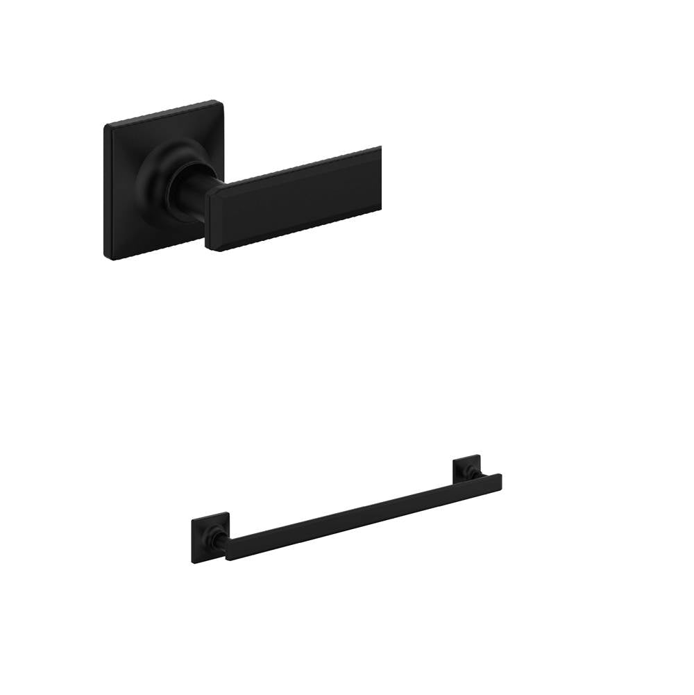 ROHL AP25WTB18MB Apothecary 18" Towel Bar In Matte Black