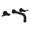 ROHL A3307ILMBTO-2 Campo Wall Mount Lavatory Faucet In Matte Black