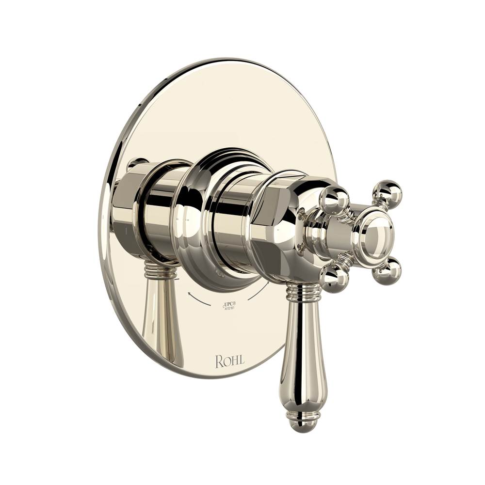 ROHL TTD44W1LMPN 1/2" Therm & Pressure Balance Trim with 2 Functions (No Share) In Polished Nickel