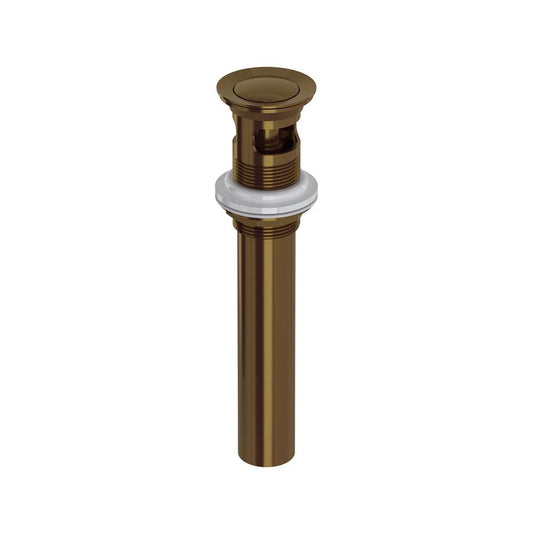 ROHL 0127DOFFB Push Drain With Overflow In French Brass