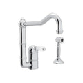 ROHL A3608LPWSAPC-2 Acqui Kitchen Faucet With Side Spray In Polished Chrome
