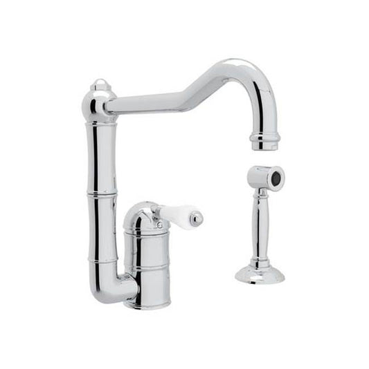 ROHL A3608LPWSAPC-2 Acqui Kitchen Faucet With Side Spray In Polished Chrome