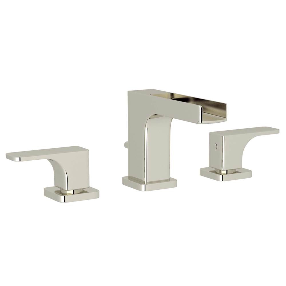 ROHL CUC102L-PN-2 Quartile Widespread Lavatory Faucet With Trough In Polished Nickel