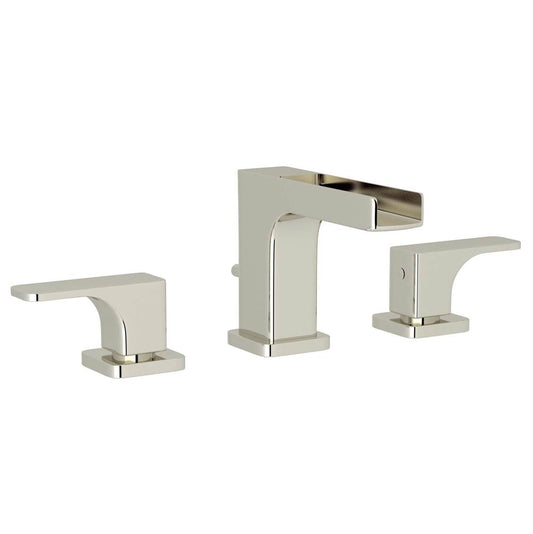ROHL CUC102L-PN-2 Quartile Widespread Lavatory Faucet With Trough In Polished Nickel