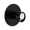 ROHL TEC45W1IWMBC Eclissi 1/2" Therm & Pressure Balance Trim with 5 Functions (Shared) In Matte Black/Polished Chrome
