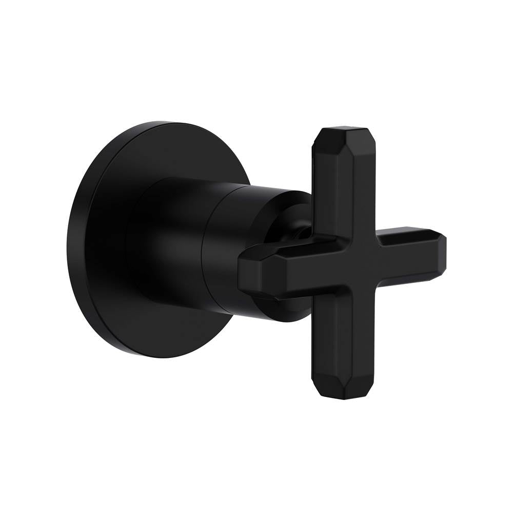 ROHL TAP18W1XMMB Apothecary Trim For Volume Control And Diverter In Matte Black