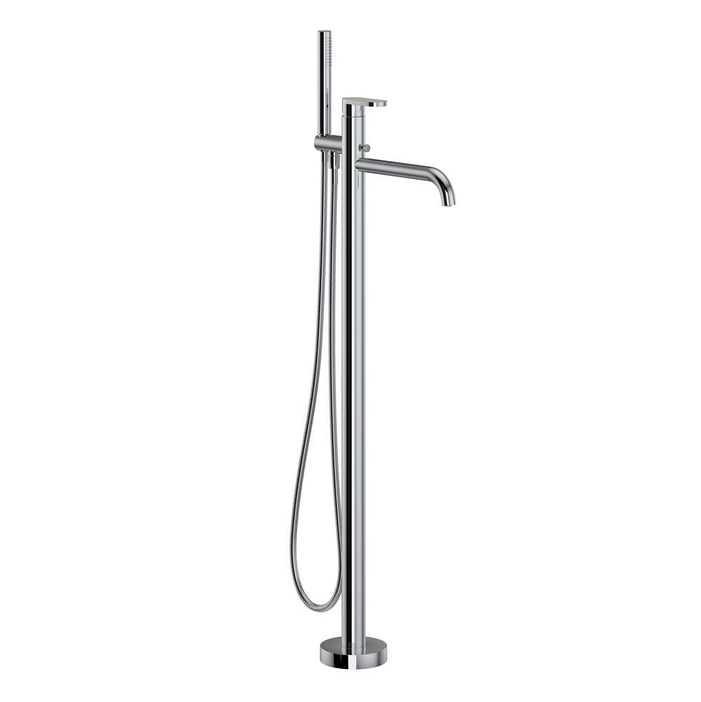 ROHL MI05F1SDAPC Miscelo Single Hole Floor Mount Tub Filler Trim In Polished Chrome