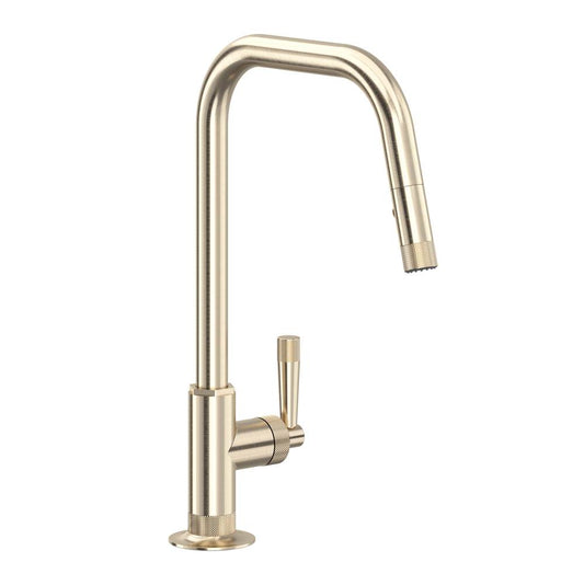 ROHL MB7956LMSTN Graceline Pull-Down Kitchen Faucet With U-Spout In Satin Nickel