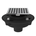 ROHL SDCI2-3143APC Cast Iron 2" No Hub Drain Kit With 3143 Matrix Decorative Cover In Polished Chrome