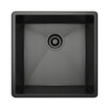 ROHL RSS1515BKS Forze 15" Single Bowl Stainless Steel Kitchen Or Bar/Food Prep Sink In Black Stainless Steel
