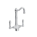 ROHL A1680LMAPC-2 Acqui Two Handle Bar/Food Prep Kitchen Faucet In Polished Chrome