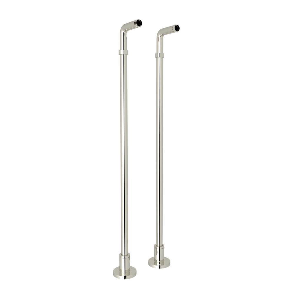 ROHL ZA386-PN Floor Pillar Unions In Polished Nickel