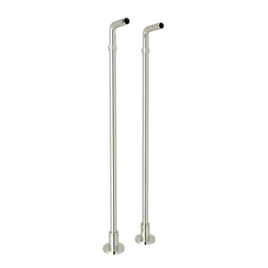 ROHL ZA386-PN Floor Pillar Unions In Polished Nickel