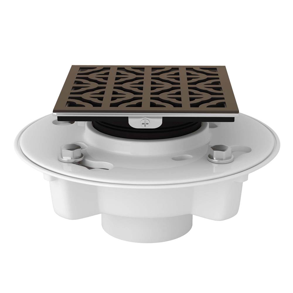ROHL SDPVC2/3-3146TCB PVC 2" X 3" Drain Kit With 3146 Petal Decorative Cover In Tuscan Brass