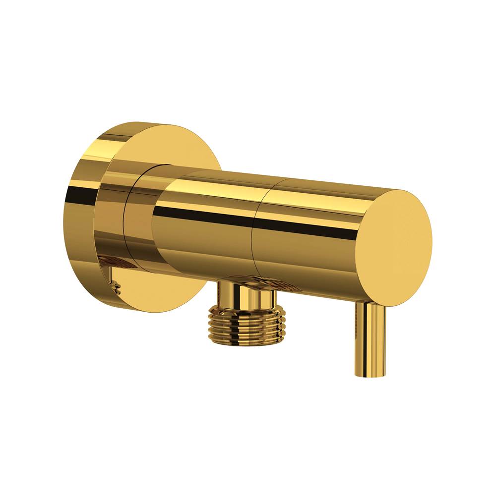 ROHL 0327WOULB Handshower Outlet With Integrated Volume Control In Unlacquered Brass