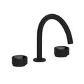 ROHL EC08D3IWMBN Eclissi Widespread Lavatory Faucet With C-Spout In Matte Black/Satin Nickel