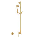 ROHL 1272EIB Handshower Set With 39" Grab Bar and Single Function Handshower In Italian Brass
