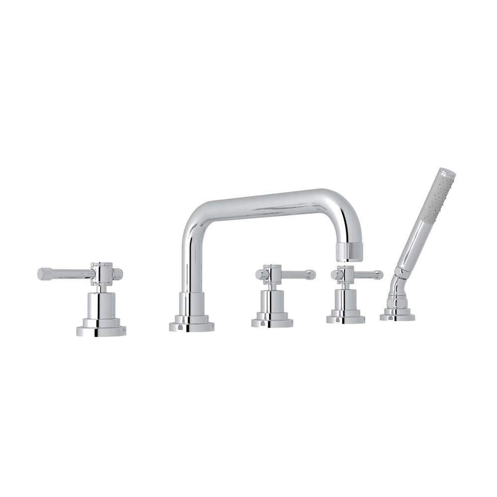 ROHL A3314ILAPC Campo 5-Hole Deck Mount Tub Filler In Polished Chrome