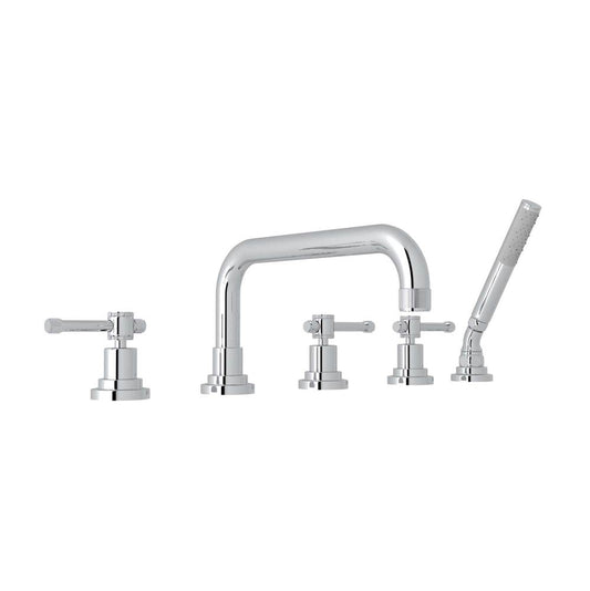 ROHL A3314ILAPC Campo 5-Hole Deck Mount Tub Filler In Polished Chrome