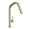 ROHL TE56D1LMSTN Tenerife Pull-Down Kitchen Faucet With U-Spout In Satin Nickel