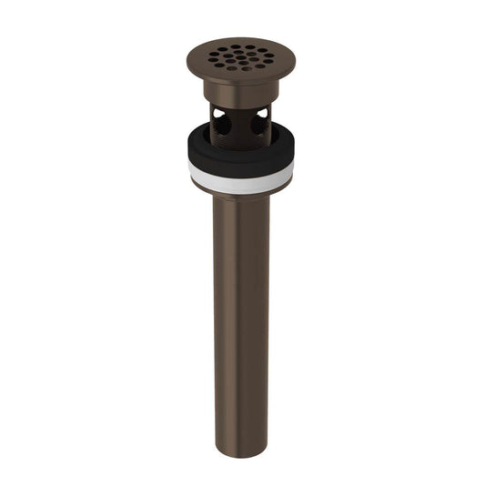 ROHL 7444TCB Grid Drain With Overflow In Tuscan Brass