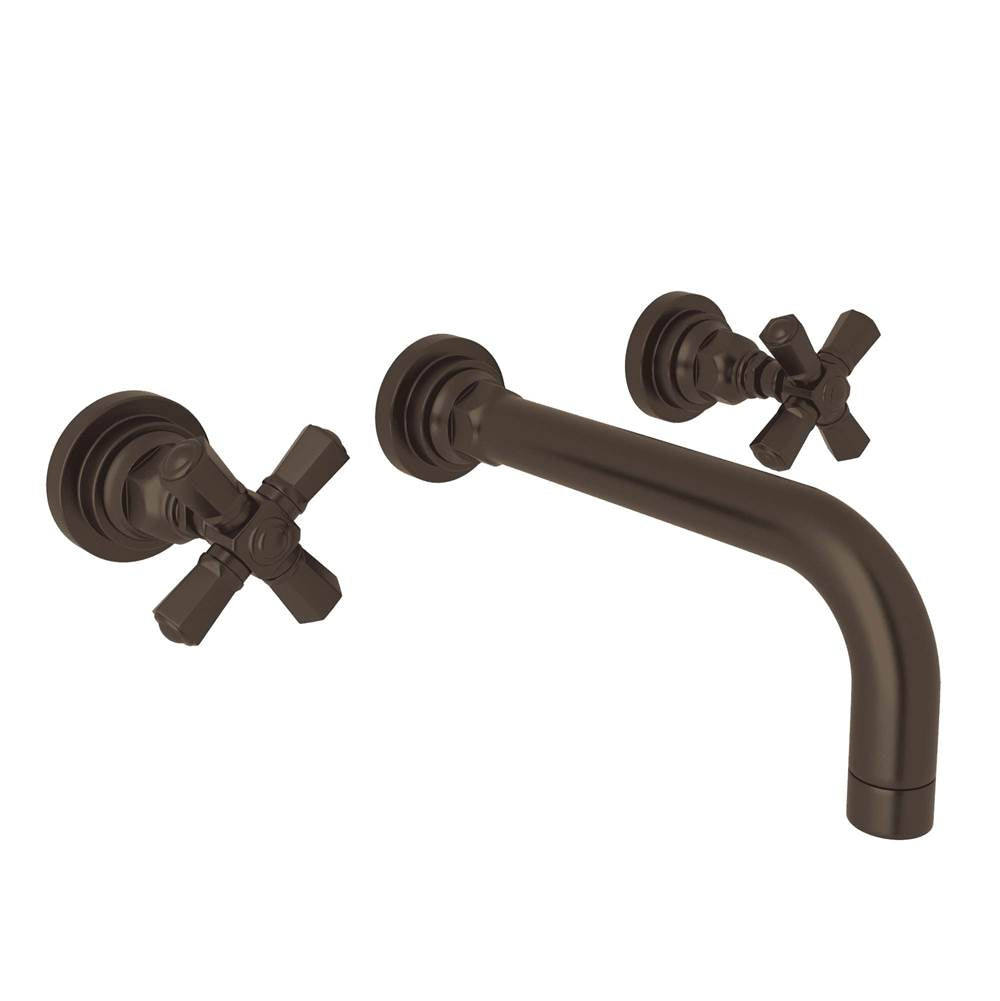 ROHL A2307XMTCBTO-2 San Giovanni Wall Mount Lavatory Faucet In Tuscan Brass