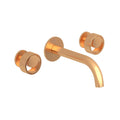 ROHL EC08W3IWSG Eclissi Wall Mount Lavatory Faucet With C-Spout In Satin Gold
