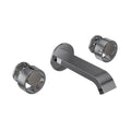 ROHL EC09W3IWPCN Eclissi Wall Mount Lavatory Faucet With U-Spout In Polished Chrome/Satin Nickel