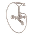 ROHL A1901XMSTN Palladian Exposed Wall Mount Tub Filler In Satin Nickel
