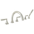 ROHL A2314LMPN San Giovanni 5-Hole Deck Mount Tub Filler In Polished Nickel